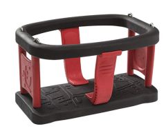 Småbarnshuskesete CURVE rød/svart