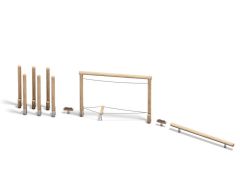 Safari hinderløype 5 deler balansesett