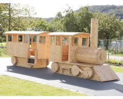 OJ Lokomotiv med passasjervogn