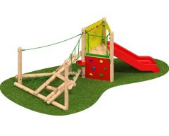 Lekestativ Klatrestokk MIDI med tårn og sklie