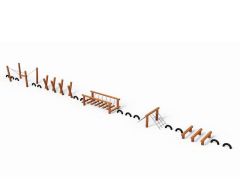 Hinderløype Robinia Motorikbane type 2