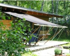 Solseil firkantede 3,6 x 3,6 m sort