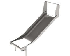 Rustfritt stål Sklie 1 m med sikkerhetsstang