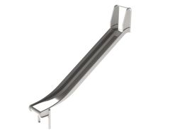 Rustfritt stål Sklie 0,5 m med sikkerhetsstang