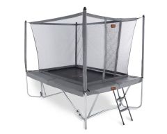 Trampoline PRO-Line 2,8 x 1,9 m med nett og stige