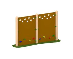 Dobbeltsidig klatrevegg