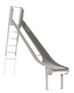 Rustfritt stål rutsjebane med stige