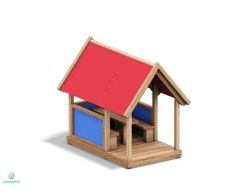 Lekehytte Aura med bord og benker