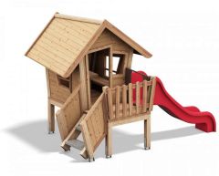 Lekehytte Nisse m/terrasse og rutsjebane