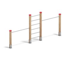 Safari Turnstativ i 2 høyder med ribbevegg