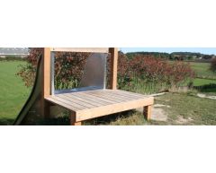 Platform i lerk til 1 m rutsjebane