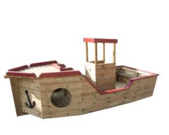 Solid rolleleke til barn som elsker å klatre, å styre, å krype og å bli med på leketur på fiskebåten.