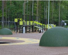 Gummiball EPDM, halvkule 500 mm