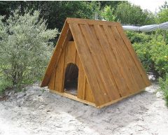 Knaphus lekehytte i lerk