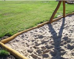 Robinia kantbegrensing rundstokk Ø120-140