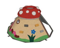 3D EPDM lekehus Sopp Hus