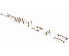 Hinderløype Robinia Motorikbane type 2