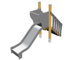 Frittstående rutsjebane med stige