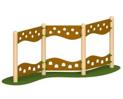 Zig zag dobbeltsidig kombinert klatrevegg